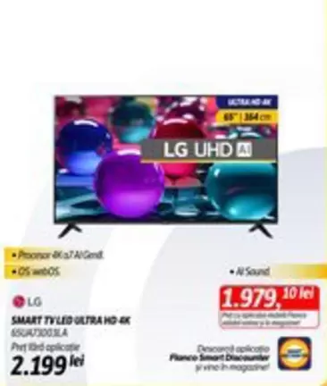Lg - SMART TV LED ULTRA HD 4K 65UA73003LA