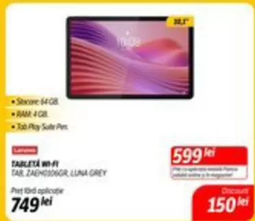 Lenovo - TABLETA WI-FI TAB ZAEOH0306GR LUNA GREY