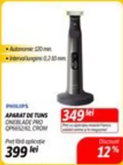 Philips - APARAT DE TUNS ONEBLADE PRO QP6520/2 CROM
