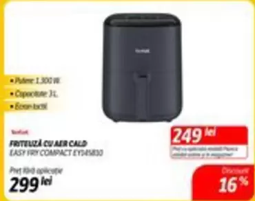 Tefal - FRITEUZA CU AER CALD EASY FRY COMPACT EY345B30