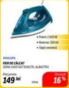 Philips - FIER DE CALCAT SERIA 3000 DST3040/70 ALBASTRU