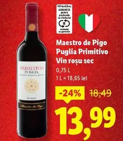 Puglia Primitivo Vin rosu sec