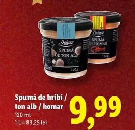 Alb - Spumă de hribi / ton alb / homar