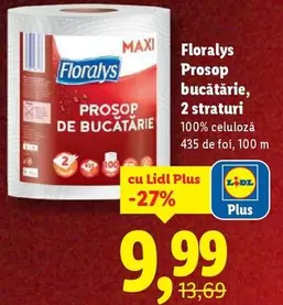 Prosop bucătărie, 2 straturi