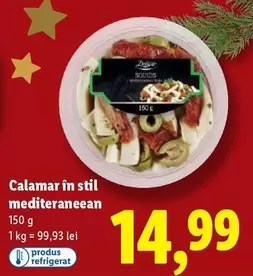 Calamar în stil mediteraneean