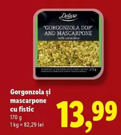Gorgonzola şi mascarpone cu fistic