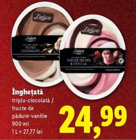 Forest - Înghețată triplu-ciocolată / fructe de pădure-vanilie