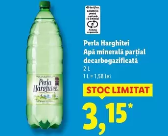 Apă minerală parţial decarbogazificată