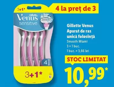 Venus - Aparat de ras unică folosinţă