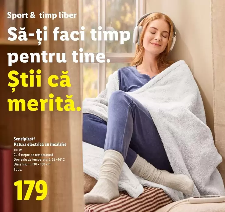 Pătură electrică cu incalzire