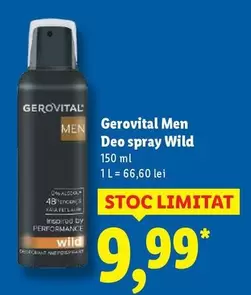 Gerovital - Deo spray Wild