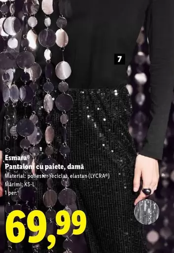 Pantaloni cu paiete, damă