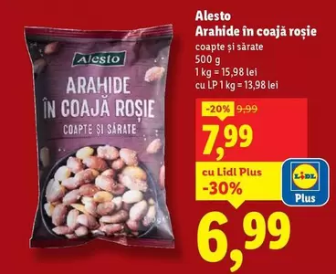 Arahide în coajă roşie