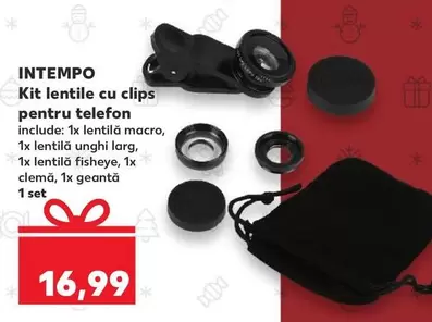 Kit lentile cu clips pentru telefon