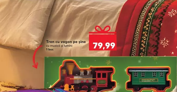 Tren cu vagon pe șine
