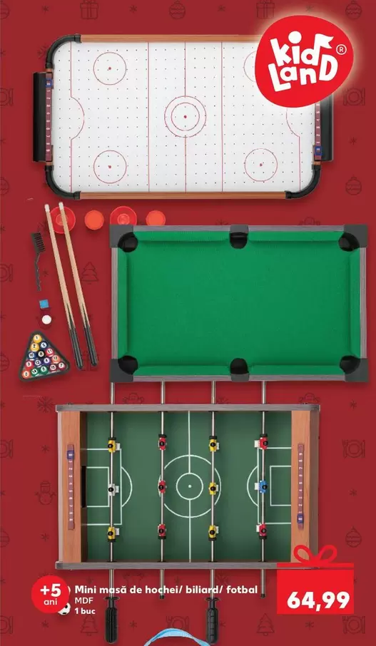 Mini masă de hochei/ biliard/ fotbal