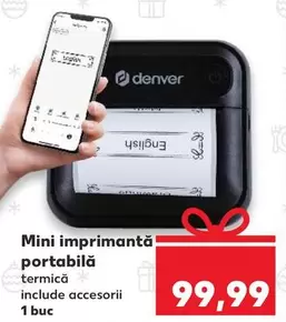 Denver - Mini imprimantă portabilă termică
