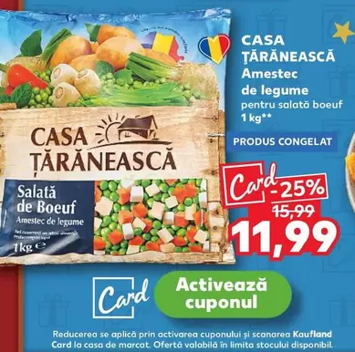 Amestec de legume pentru salată boeuf