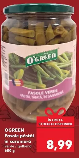 Fasole păstăi in saramură