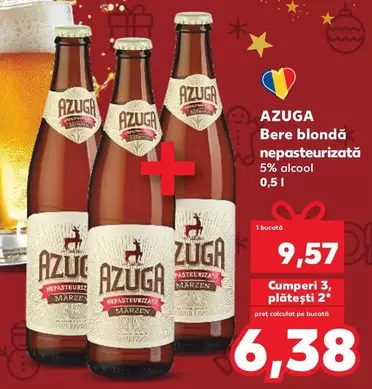 Bere blondă nepasteurizată