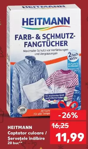 Captator culoare / Şerveţele înălbire