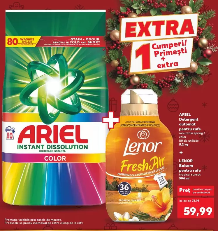 Prime - Detergent automat pentru rufe, Balsam pentru rufe