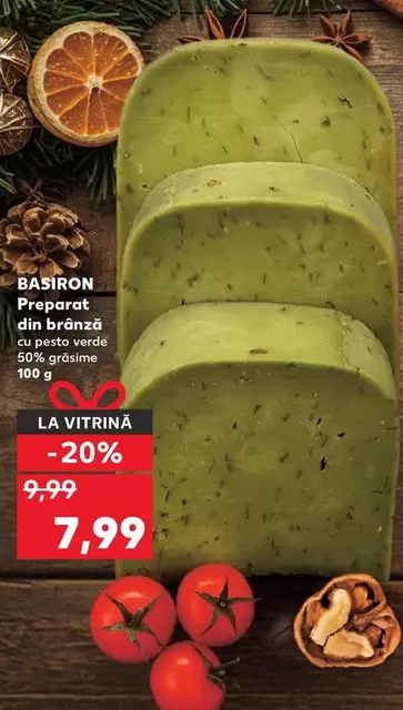 Preparat din bronză cu pesto verde