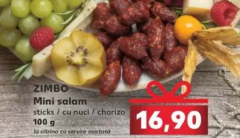 Mini salam sticks / cu nuci / chorizo