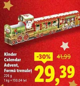 Kinder - Calendar Advent, Formă trenulet
