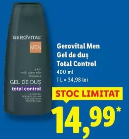 Gerovital - Gel de duş Total Control