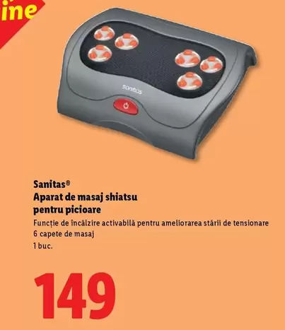 Aparat de masaj shiatsu pentru picioare