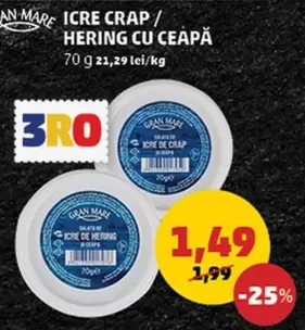 ICRE CRAP / HERING CU CEAPĂ