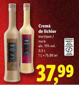 Cremă de lichior marţipan / nucă