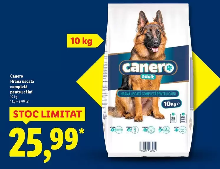 Hrană uscată completă pentru câini