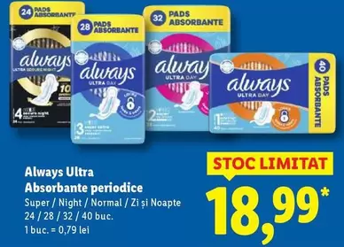 Always - Ultra Absorbante periodice