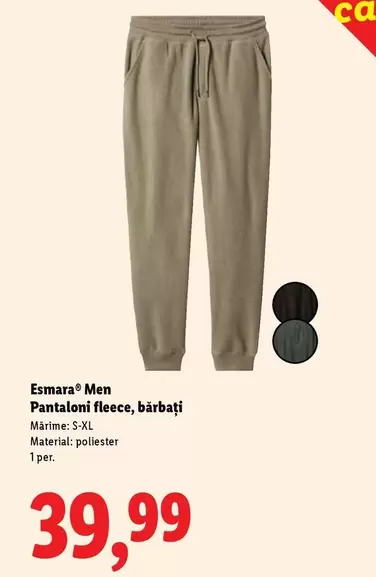 Pantaloni fleece, bărbați