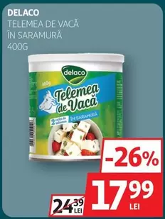 TELEMEA DE VACĂ ÎN SARAMURĂ