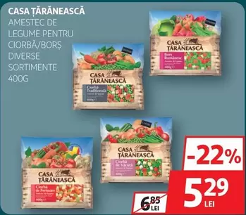 AMESTEC DE LEGUME PENTRU CIORBA/BORS DIVERSE SORTIMENTE