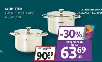 Schmitter - OALĂ INOX CU CAPAC