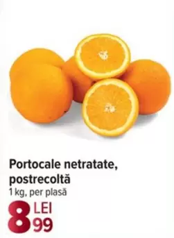 Portocale netratate, postrecoltă