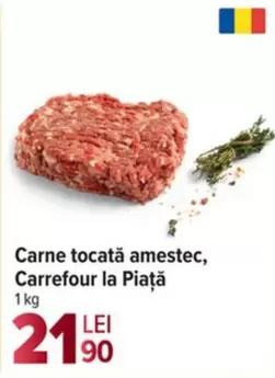 Carne tocată amestec, Carrefour la Piață