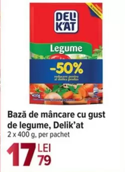 Bază de mâncare cu gust de legume