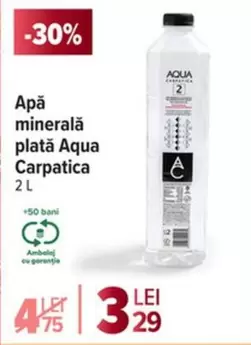 Apă minerală plată