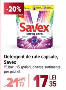 Detergent de rufe capsule