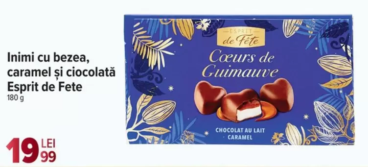 Inimi cu bezea, caramel și ciocolată
