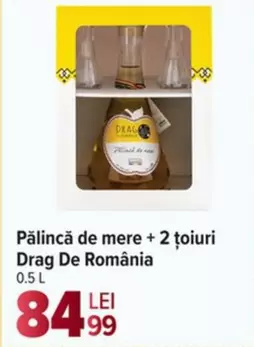 Pălincă de mere + 2 țoiuri