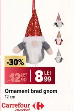 Ornament brad gnom