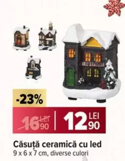 Căsuță ceramică cu led