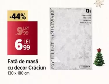 Fată de masă cu decor Crăciun