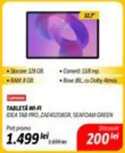 Lenovo - TABLETA WI-FI IDEA TAB PRO ZAE40208GR, SEAFOAM GREEN